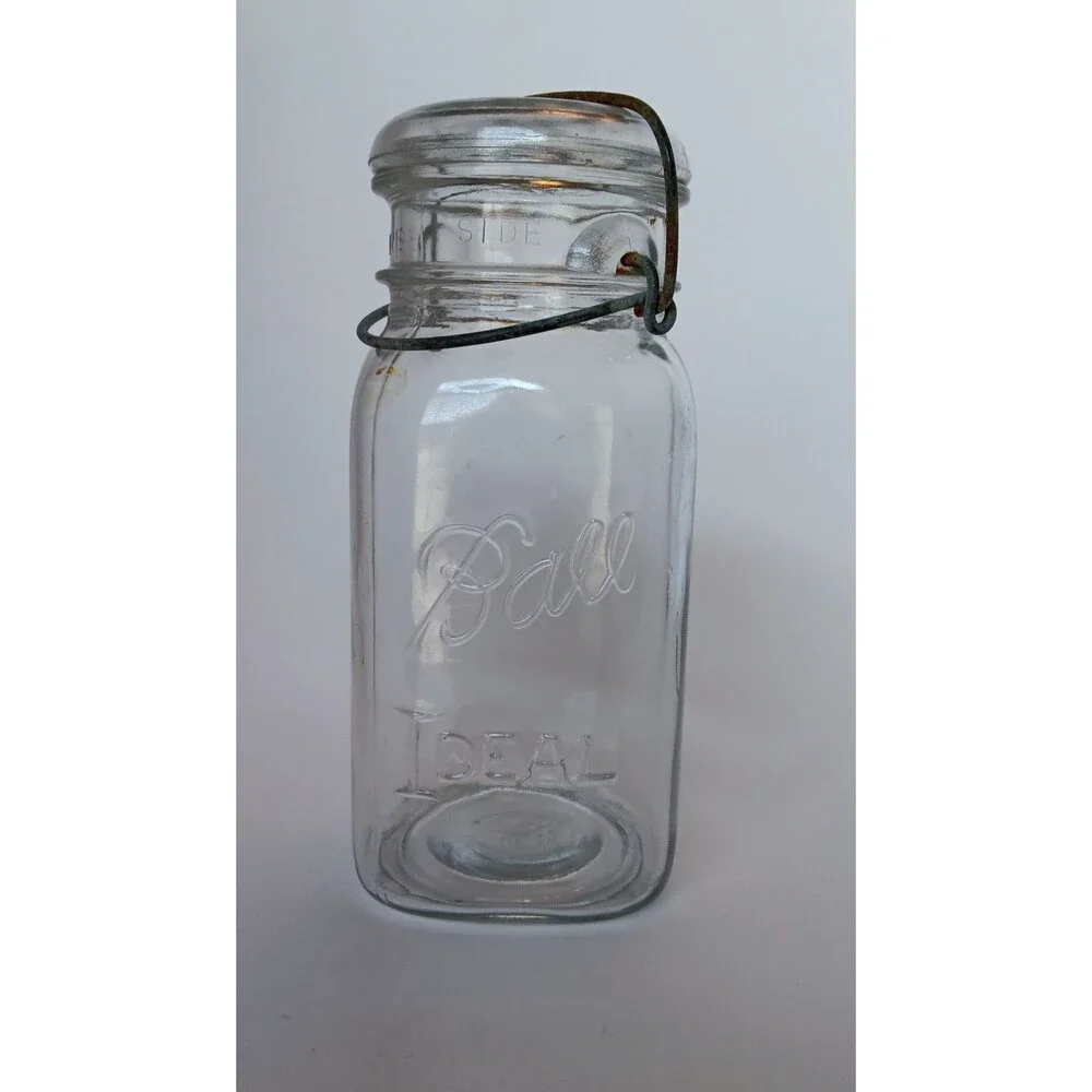 Vintage Antique Ball Ideal Glass Canning Jar